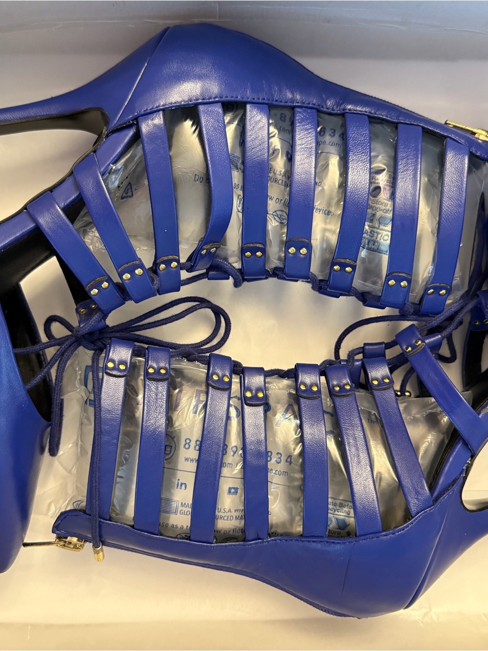 Steve Madden Electric Blue Strappy Heeled Sandals